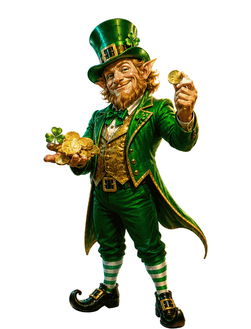 Lucky leprechaun transparent side picture